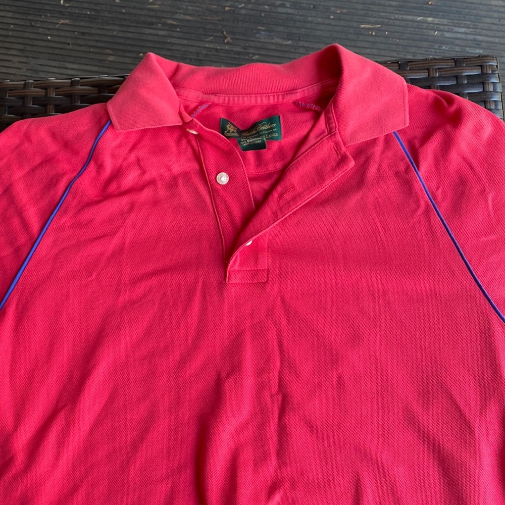 Brooks Brothers St Andrews Links polo golf shirt size small